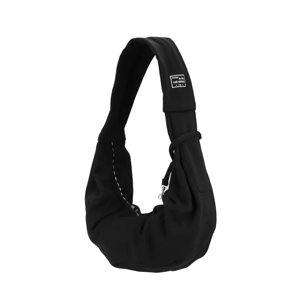 Hands-Free Pet Sling Bag – With Storage Pocket for Travel Essentials