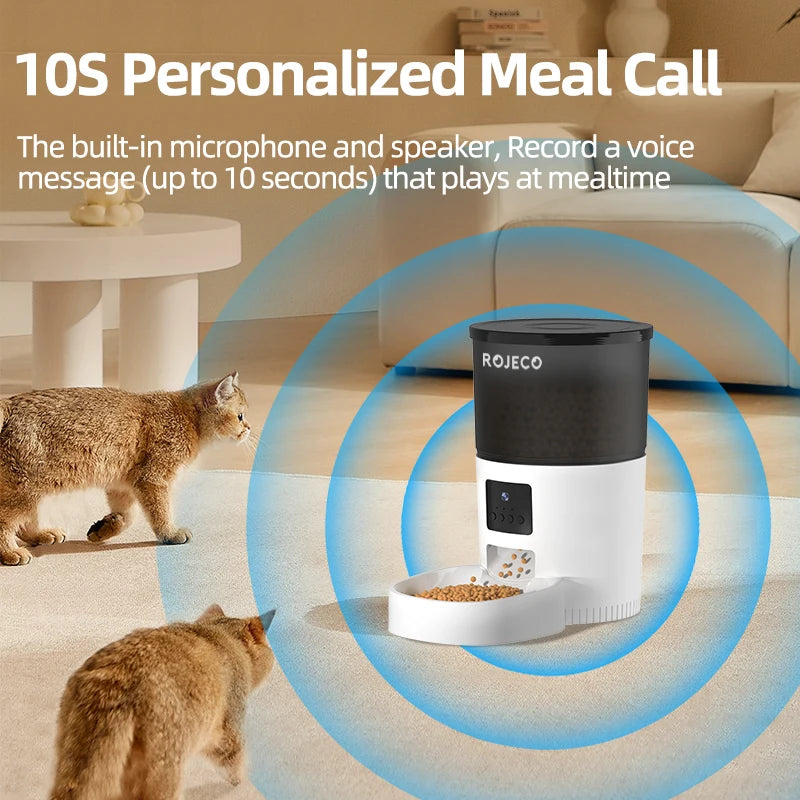 Smart Automatic Pet Feeder with Camera – Remote Feeding & Video Monitoring