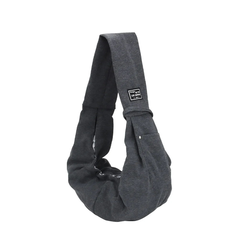 Hands-Free Pet Sling Bag – With Storage Pocket for Travel Essentials