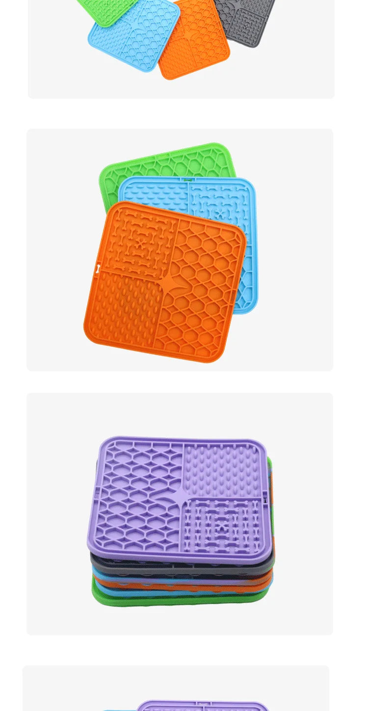 Calming Lick Mat for Dogs & Cats β Slow Feeding Pet Pad for Anxiety Relief & Mental Stimulation