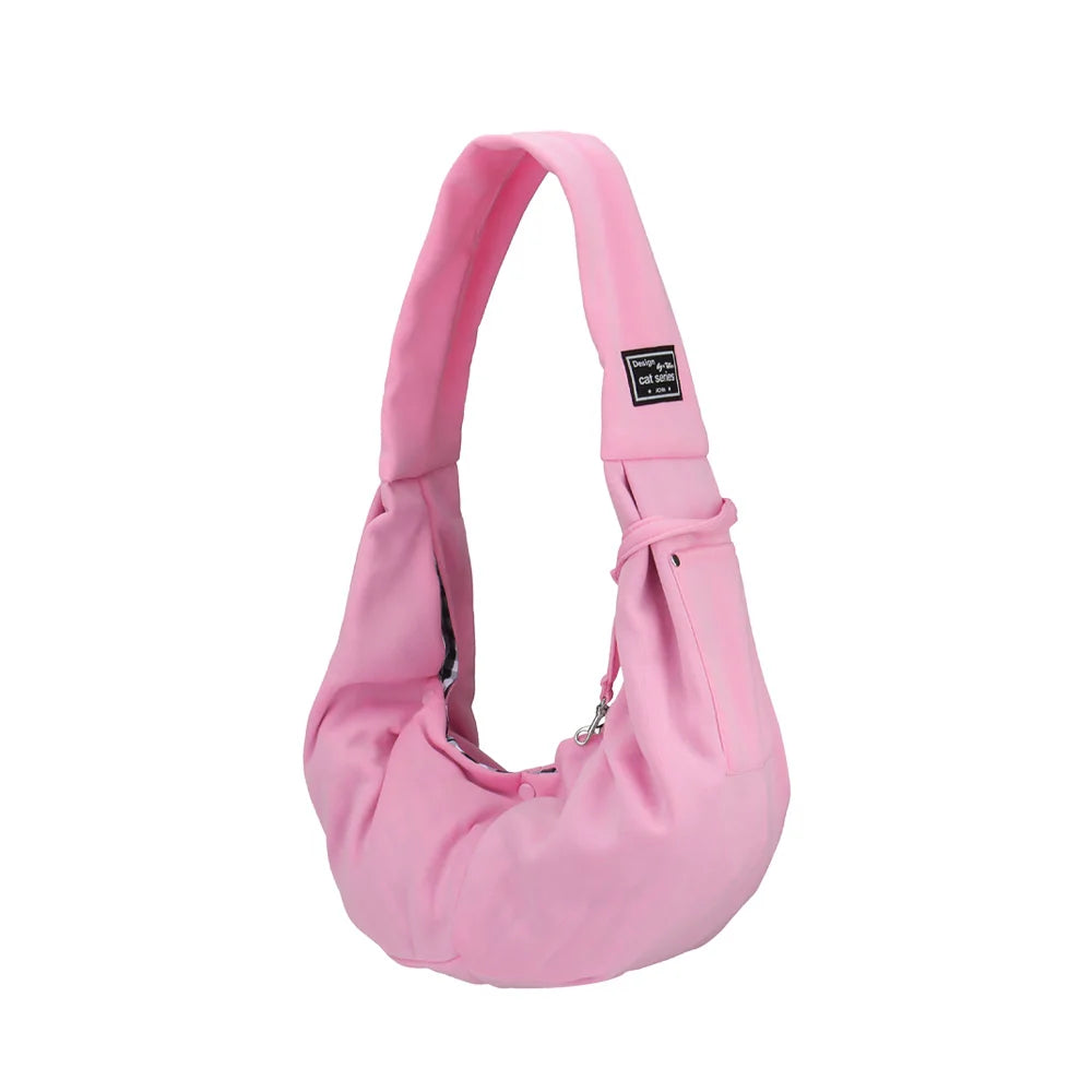 Hands-Free Pet Sling Bag – With Storage Pocket for Travel Essentials