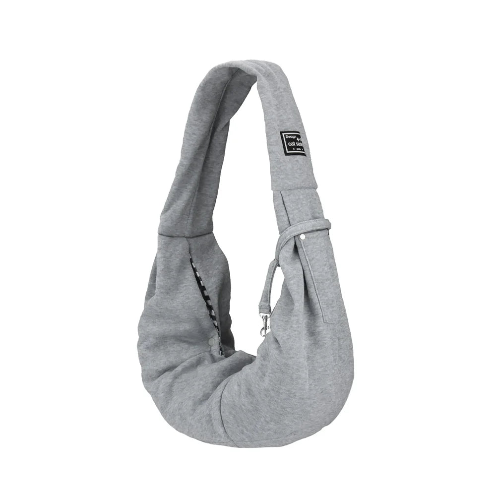 Hands-Free Pet Sling Bag – With Storage Pocket for Travel Essentials