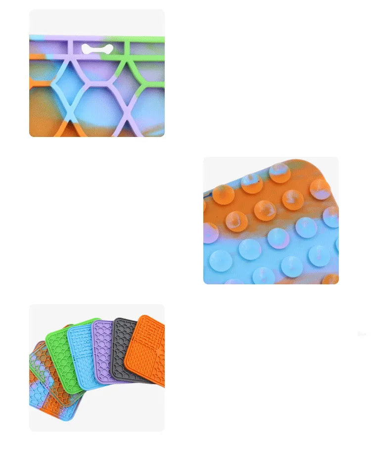Calming Lick Mat for Dogs & Cats β Slow Feeding Pet Pad for Anxiety Relief & Mental Stimulation