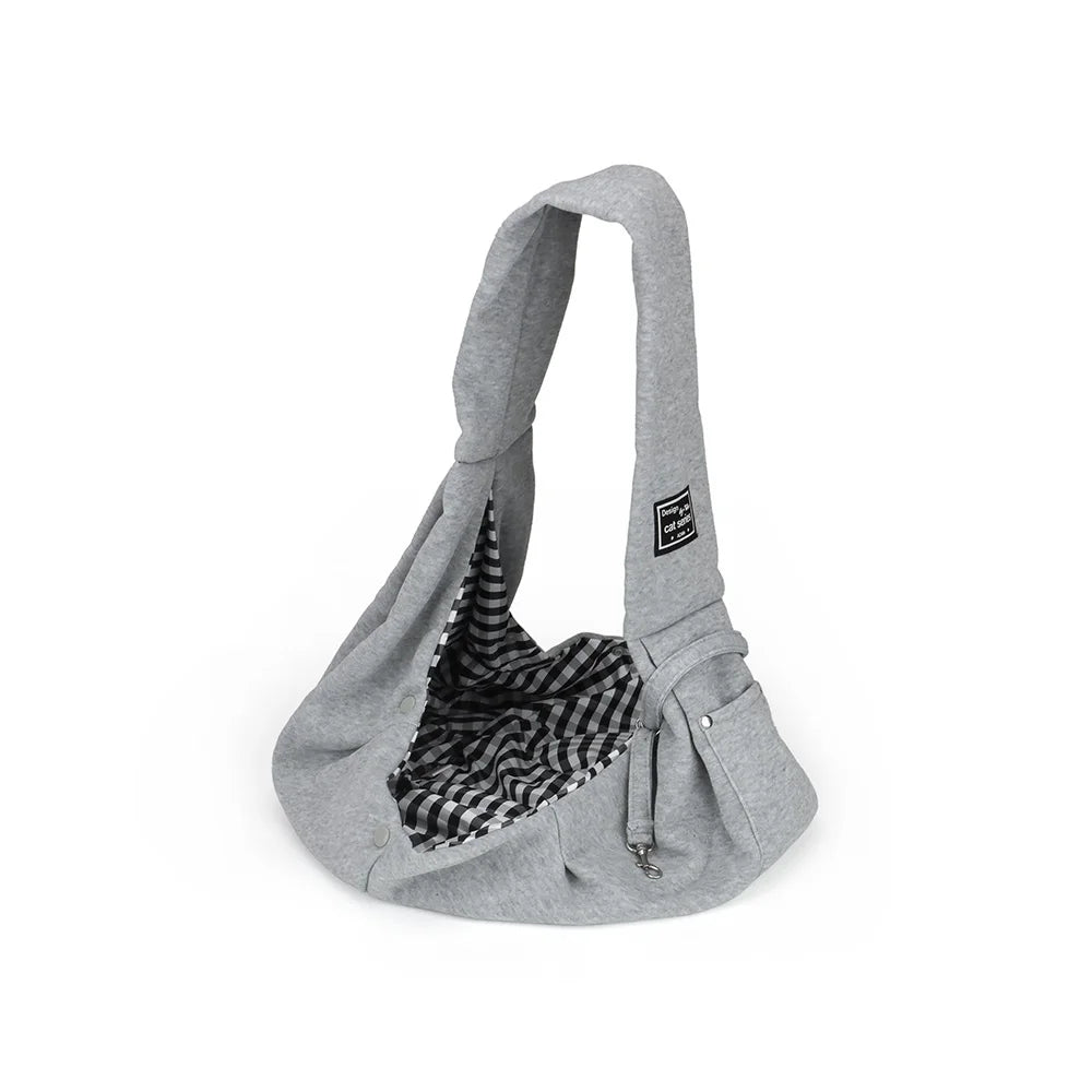 Hands-Free Pet Sling Bag – With Storage Pocket for Travel Essentials