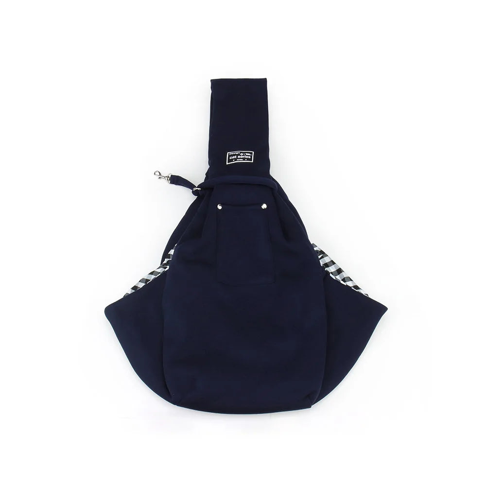 Hands-Free Pet Sling Bag – With Storage Pocket for Travel Essentials