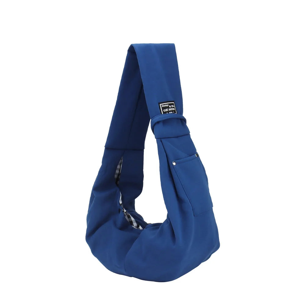 Hands-Free Pet Sling Bag – With Storage Pocket for Travel Essentials