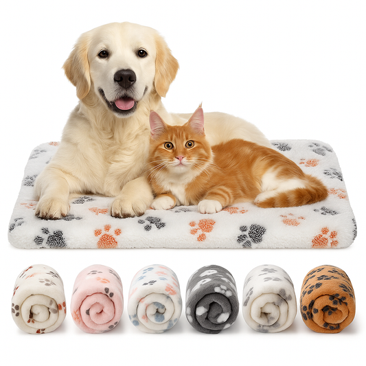 Flannel Pet Sleeping Pad – Soft, Thick & Perfect for Naps Anywhere