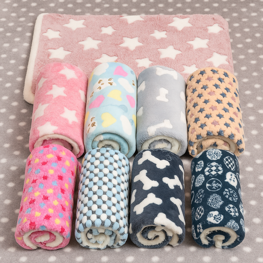Flannel Pet Sleeping Pad – Soft, Thick & Perfect for Naps Anywhere