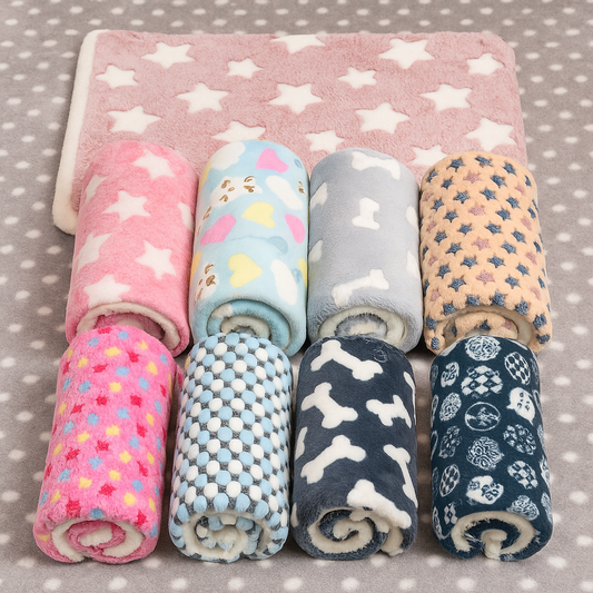 Flannel Pet Sleeping Pad – Soft, Thick & Perfect for Naps Anywhere