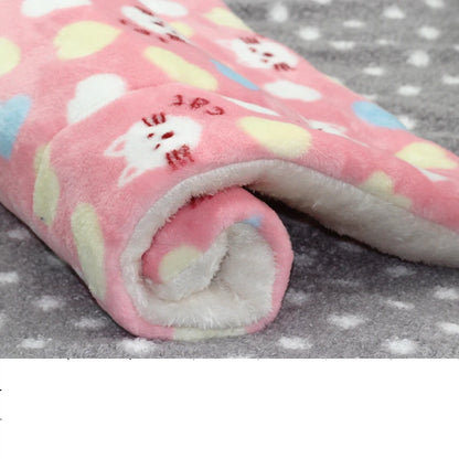 Flannel Pet Sleeping Pad – Soft, Thick & Perfect for Naps Anywhere