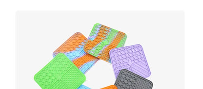 Calming Lick Mat for Dogs & Cats – Slow Feeding Pet Pad for Anxiety Relief & Mental Stimulation