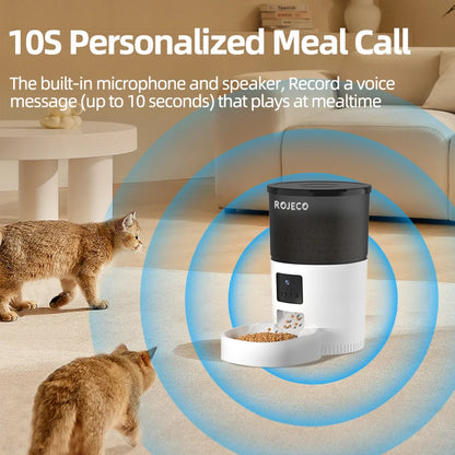 Smart Automatic Pet Feeder with Camera – Remote Feeding & Video Monitoring
