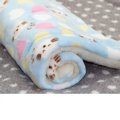 Flannel Pet Sleeping Pad – Soft, Thick & Perfect for Naps Anywhere