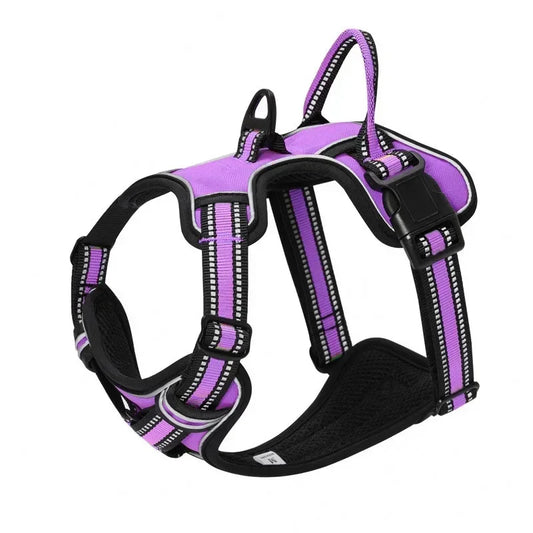 Adjustable Nylon Dog Harness – Reflective, Comfortable & Easy-Control