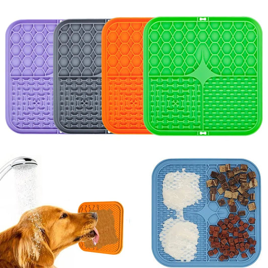 Calming Lick Mat for Dogs & Cats – Slow Feeding Pet Pad for Anxiety Relief & Mental Stimulation