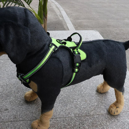 Adjustable Nylon Dog Harness – Reflective, Comfortable & Easy-Control