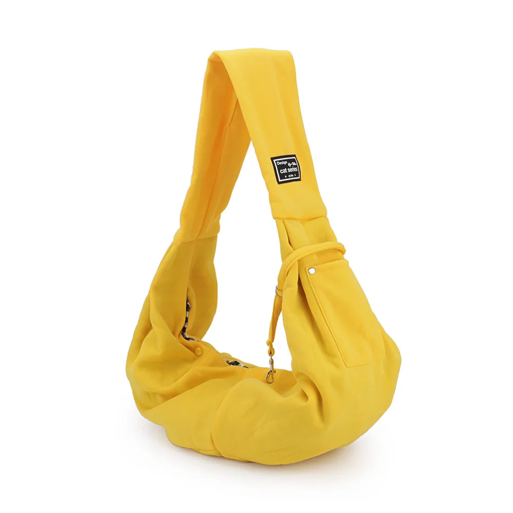 Hands-Free Pet Sling Bag – With Storage Pocket for Travel Essentials