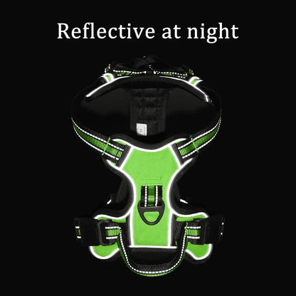 Adjustable Nylon Dog Harness – Reflective, Comfortable & Easy-Control