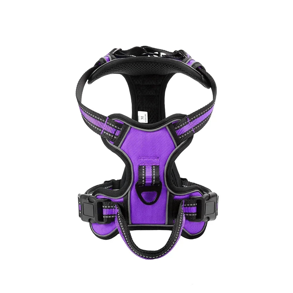 Adjustable Nylon Dog Harness – Reflective, Comfortable & Easy-Control