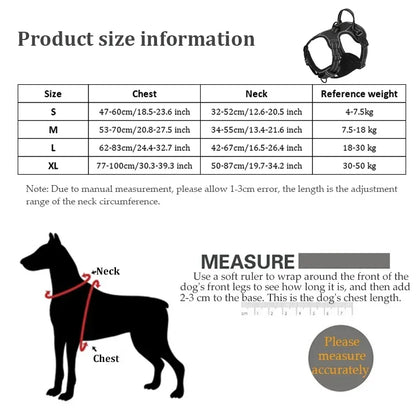 Adjustable Nylon Dog Harness – Reflective, Comfortable & Easy-Control