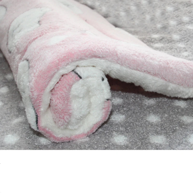 Flannel Pet Sleeping Pad – Soft, Thick & Perfect for Naps Anywhere